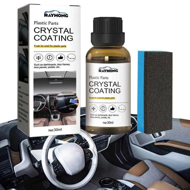 30ml Plastic Refurbished Plating Crystal Coating Agent Wax Panel Auto  Interior Car Plastic Renovated Coating Retreading Agent From Fyautoper,  $6.52